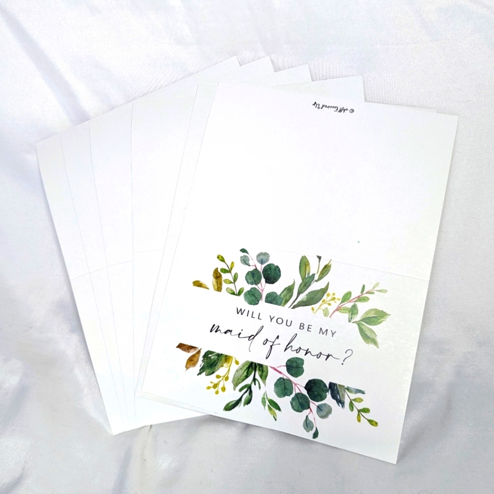 Bride's Party Proposal Cards